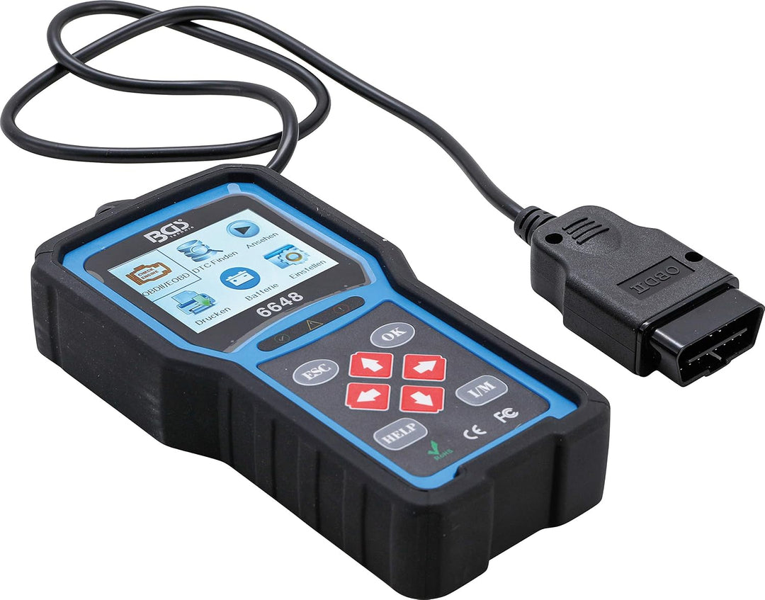 BGS 6648 | OBD 2 (EOBD) Fehler-Diagnosegerät | Klartext-Fehlercode | Auto-Scanner /