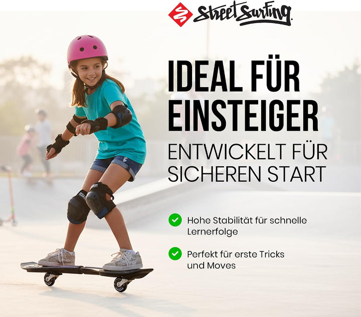 Street Surfing Waveboard Waveboard, Robustes, verstärktes Kunststoff-Waveboard, 3,6 kg, Caster Board