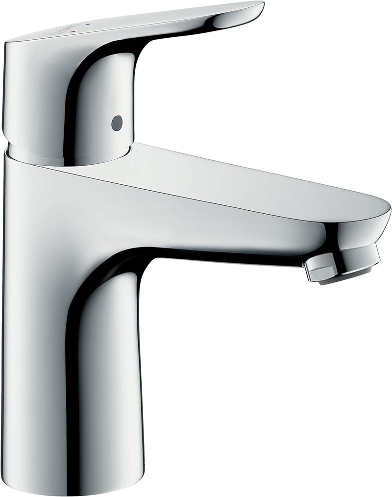 hansgrohe Wasserhahn Focus für geringen Durchfluss (Armatur mit Auslauf Höhe 100mm ohne Ablaufgarnit