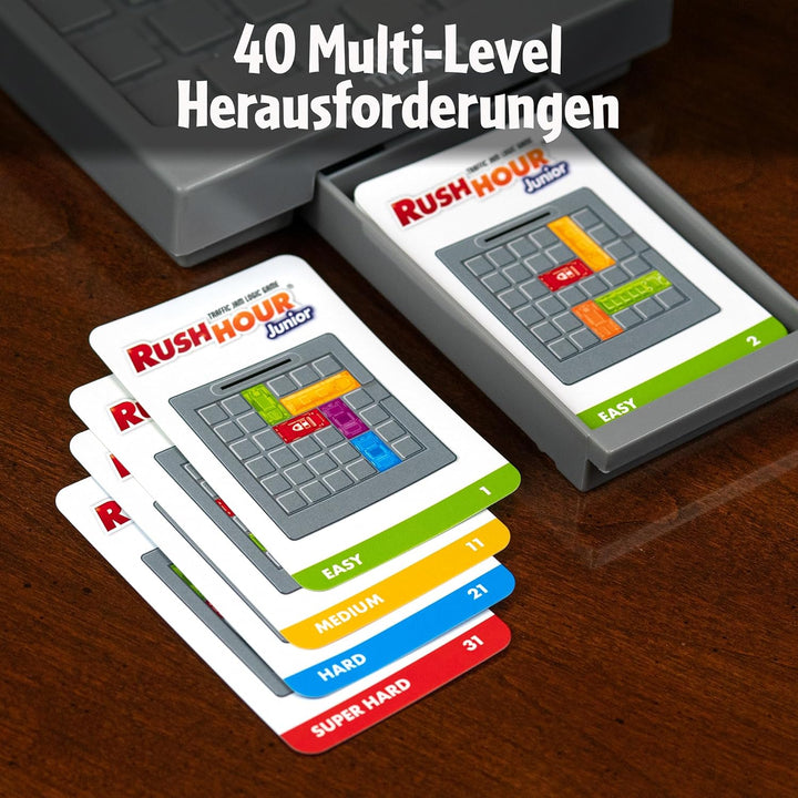 ThinkFun 76603 - Rush Hour Junior - Das bekannte Logikspiel für Kinder ab 5 Jahren. Das Stauspiel fü