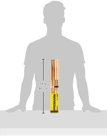 ProMark Schlagzeug Sticks - Rebound 5B Drum Sticks - FireGrain - Hinten gewichtetes Gefühl - Lackier