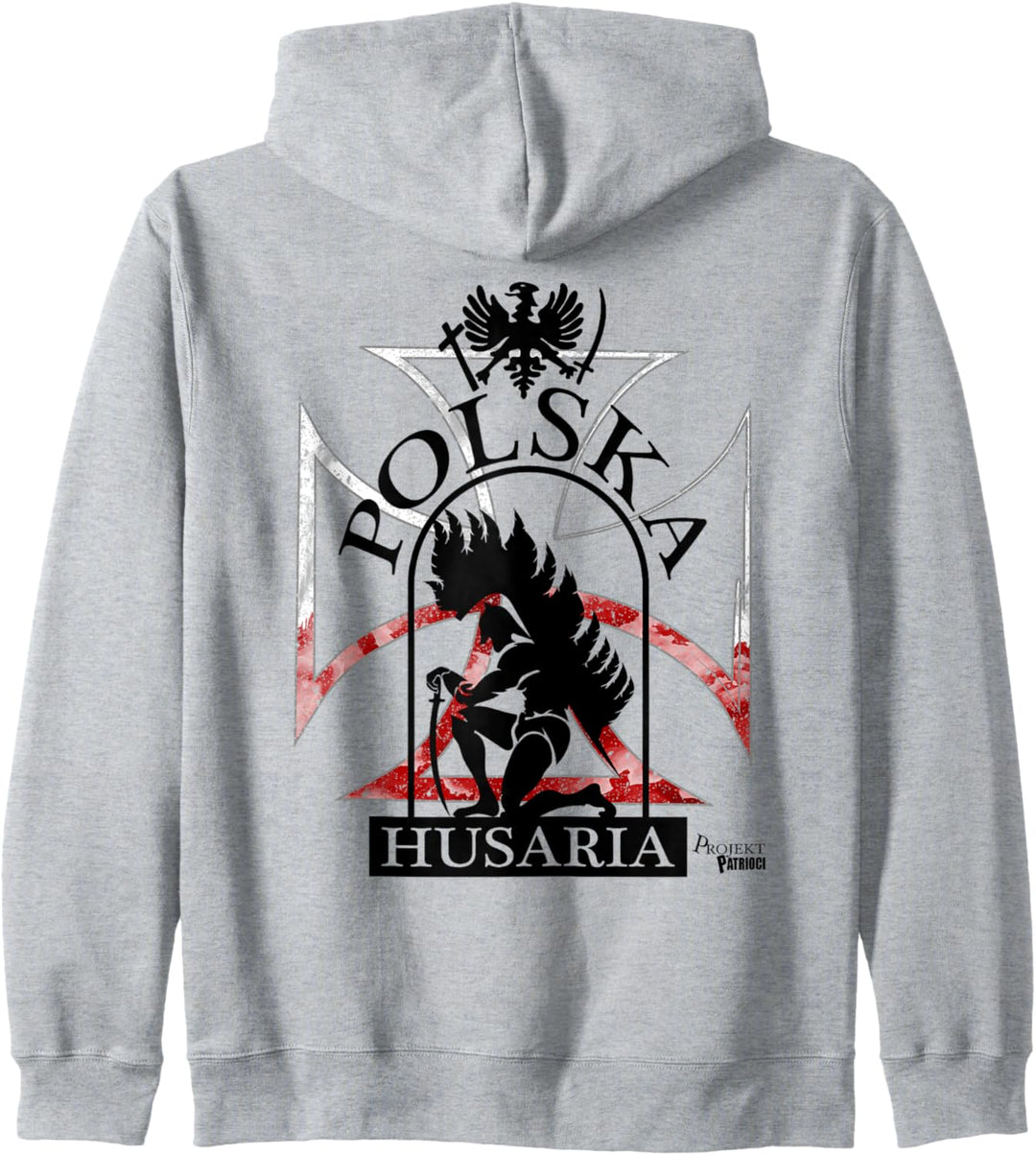 Polska Husaria Polnische Husaren Flügelkrieger Husaria Kapuzenjacke