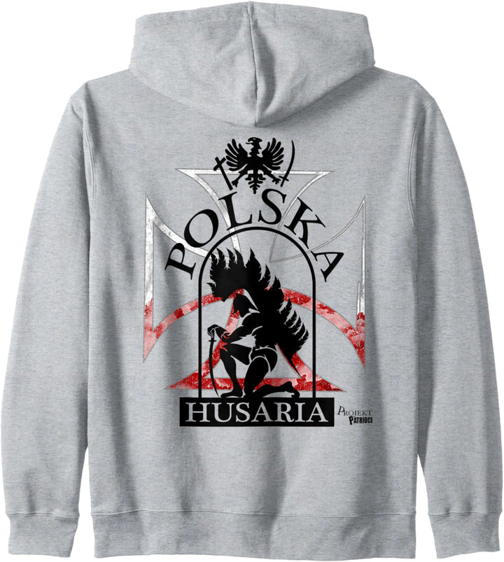 Polska Husaria Polnische Husaren Flügelkrieger Husaria Kapuzenjacke