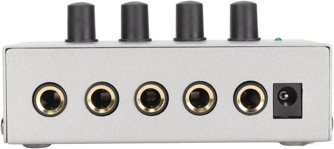 PUSOKEI Kopfhörerverstärker 4-Kanal-Stereo-Kopfhörer-Splitter, Extrem Rauscharmer, Kompakter Kopfhör