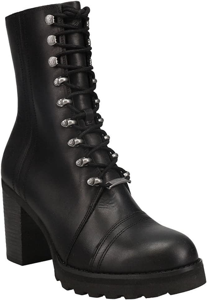 HARLEY-DAVIDSON Damen Seneca Spitze 17,8 CmMotorradstiefel 41 EU Schwarz, 41 EU Schwarz