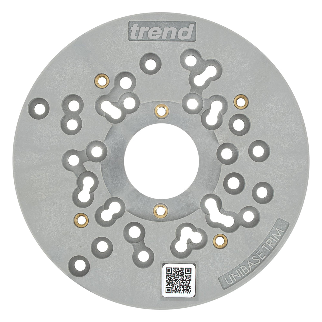 Trend Universal Trim Frästisch-Einsatzplatte, 150mm, Erweiterte Kompatibilität für 8mm Kantenfräsen,