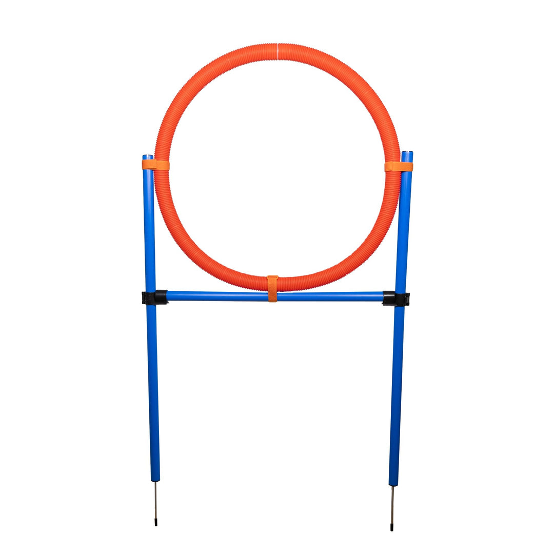 NATIV grosser Sprungring für Hunde, Durchmesser 70cm, höhenverstellbar, mit Tragetasche