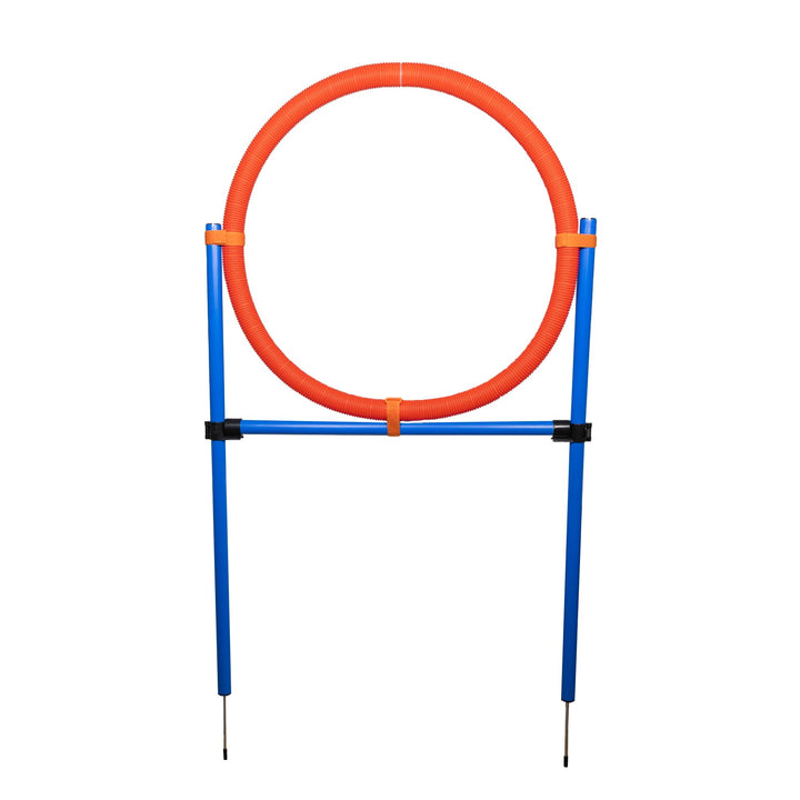 NATIV grosser Sprungring für Hunde, Durchmesser 70cm, höhenverstellbar, mit Tragetasche