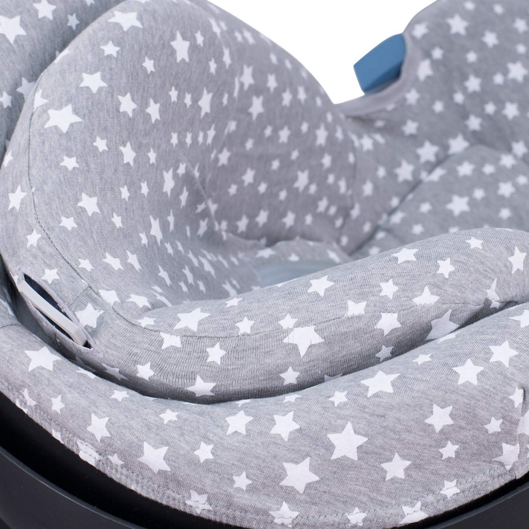 JYOKO KIDS Bezug für Autositz kompatibel mit Cybex Aton Cloud- Q-M-2-4-5, aus Baumwolle (Aton 4, Whi