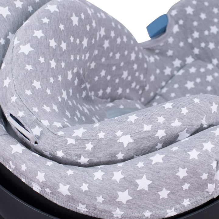 JYOKO KIDS Bezug für Autositz kompatibel mit Cybex Aton Cloud- Q-M-2-4-5, aus Baumwolle (Aton 4, Whi