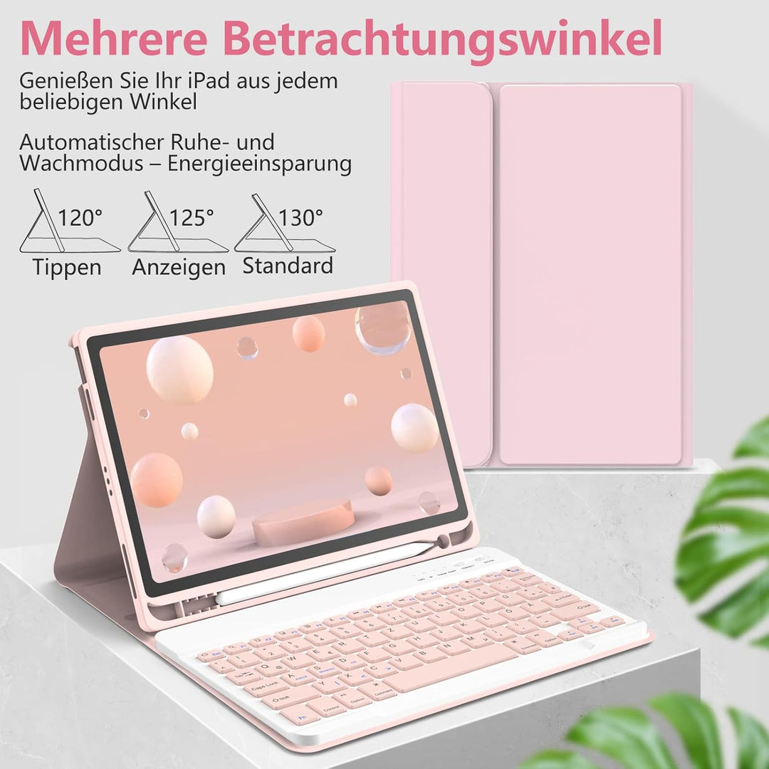 Tastatur Hülle für iPad Air 11"(M2) 2024/iPad Air 5 Gen 2022/iPad Air 4 Gen 2020 10.9&