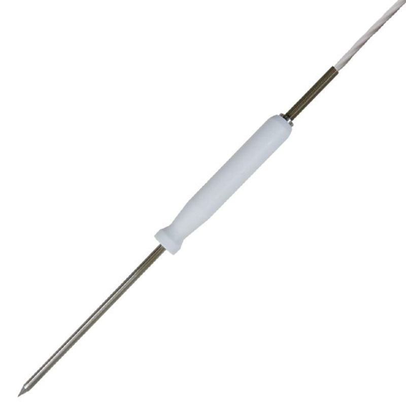 iOVEO 031ES01404 - PT100 Einstechfühler mit Teflonhandgriff/Kerntemperaturfühler, lebensmittelecht,