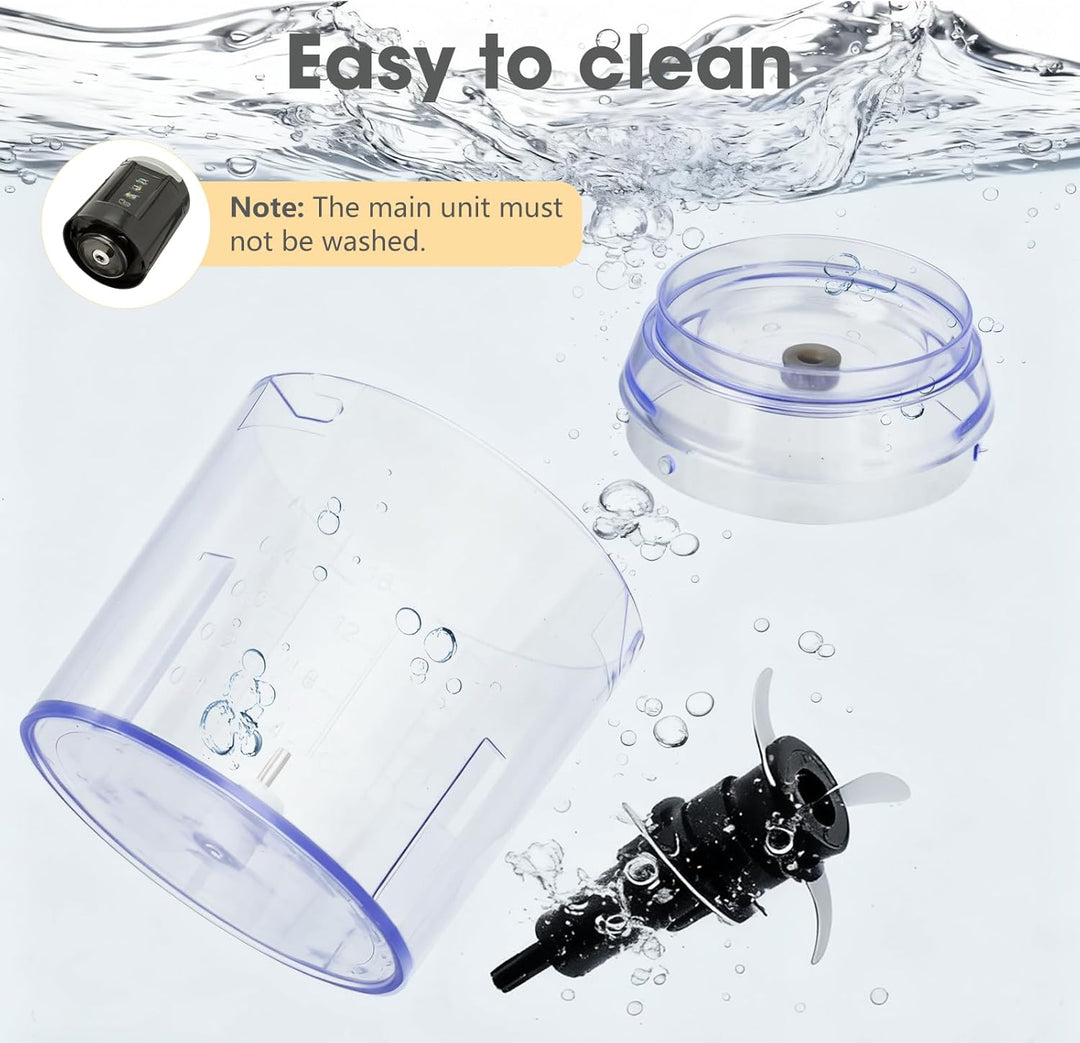 VIANTO Elektrischer Multizerkleinerer 300W Küchenzerkleinerer, Mixer & 500ml Behälter - Ideal für Ge