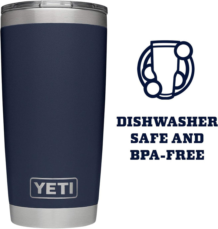 Yeti Rambler, Vakuum-Isolierbecher aus Edelstahl, ca. 600 ml, mit praktischem Magnet-Schiebedeckel 2