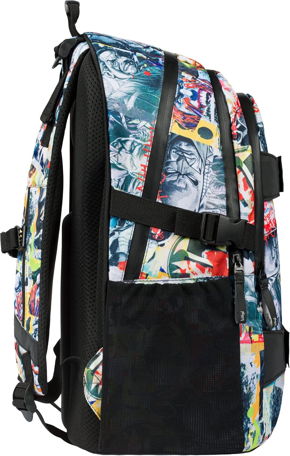 Baagl Schulrucksack für Jungen Mädchen Teenager - Skateboard Rucksack - Kinderrucksack mit Laptopfac
