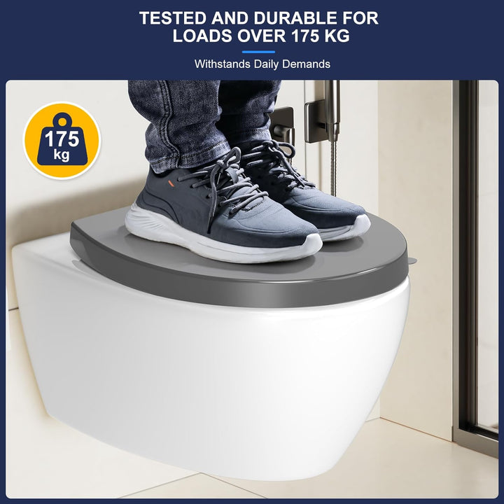 YEAUPE PRO Toilettendeckel mit Absenkautomatik,WC Sitz mit Quick-Release-Funktion und Softclose Abse