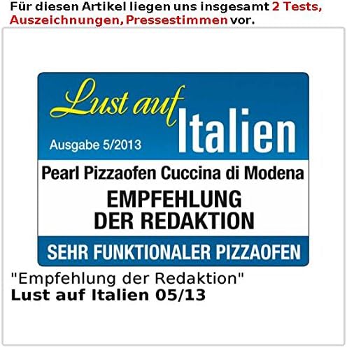 Cucina di Modena Mini Pizzaofen: Pizzaofen mit echter Terrakotta-Haube für 6 Personen (Pizzaofen