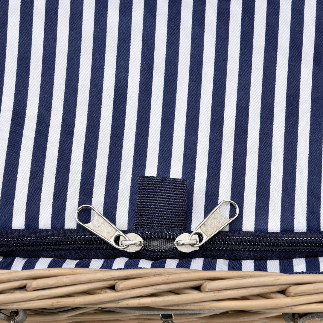 casa.pro Picknickkorb für 2 Personen Picknick-Set mit Kühltasche inkl. Geschirr Besteck Korkenzieher