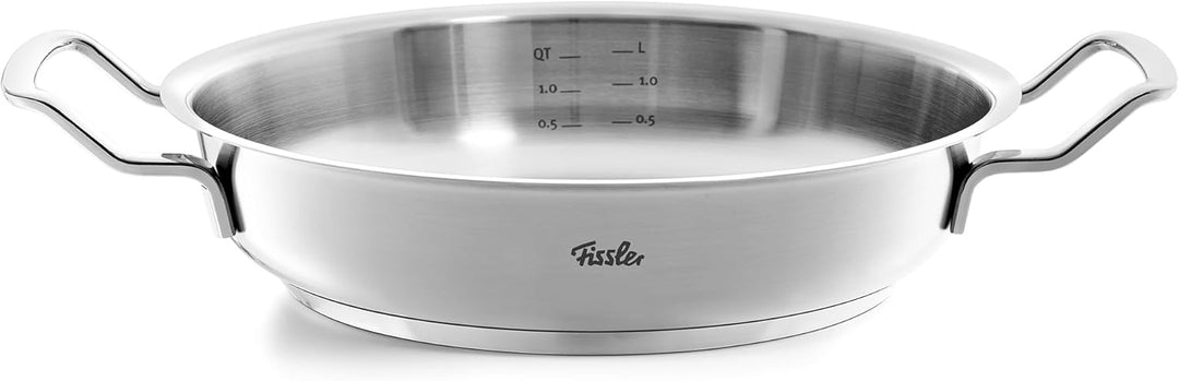 Fissler Original-Profi Collection / Edelstahl-Servierpfanne rund (2 L, Ø 24 cm) novogrill Bratfläche