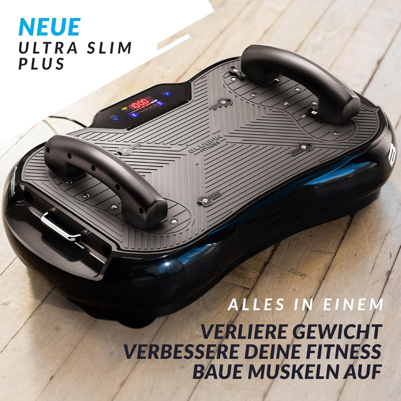 Bluefin Fitness Vibrationsplatte | Fettverbrennung, Muskelaufbau & Ganzkörpertraining | Kompaktes De