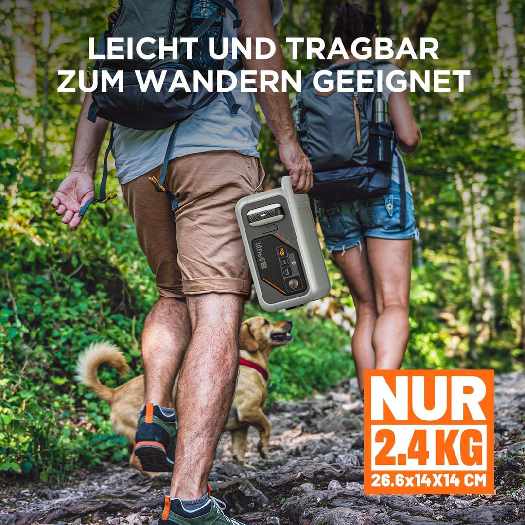 Litheli Tragbare Powerstation Flint 218, 216Wh LiFePO4 Batterie Outdoor Generator, 300W AC/100W USB-