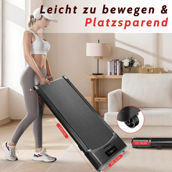 Walking Pad Laufband für Zuhause Klappbar - 3 in 1 Laufband Schreibtisch mit Steigung - Walkingpad L