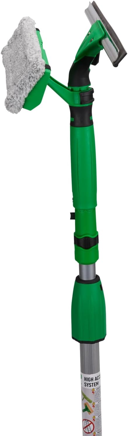 Unger VisaVersa Pro (Länge 25 cm, Fensterabzieher und Einwascher in einem, Zwei-Komponentengriff, Fe