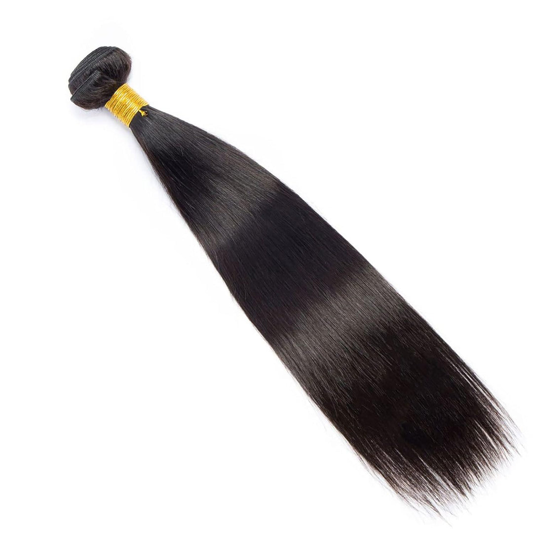Huarisi Echthaar Haarverlängerungen 1 Bündel 20 Zoll, Straight Hair Single Bundle Remy Human Hair 10
