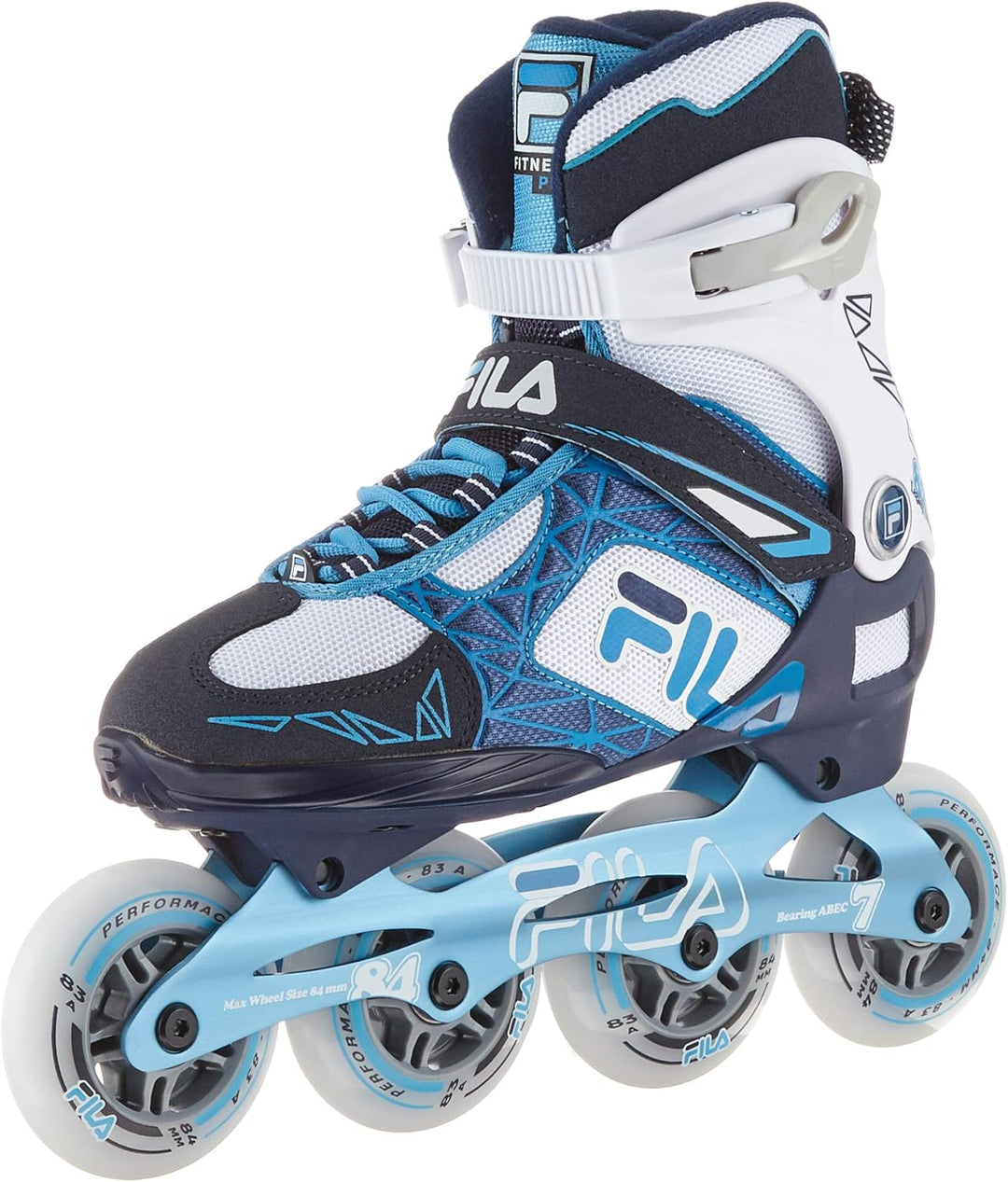 FILA Inliner Damen Legacy Pro 84, Inline-Skates mit Air Flow Belüftungssystem, Rollerblades mit bequ