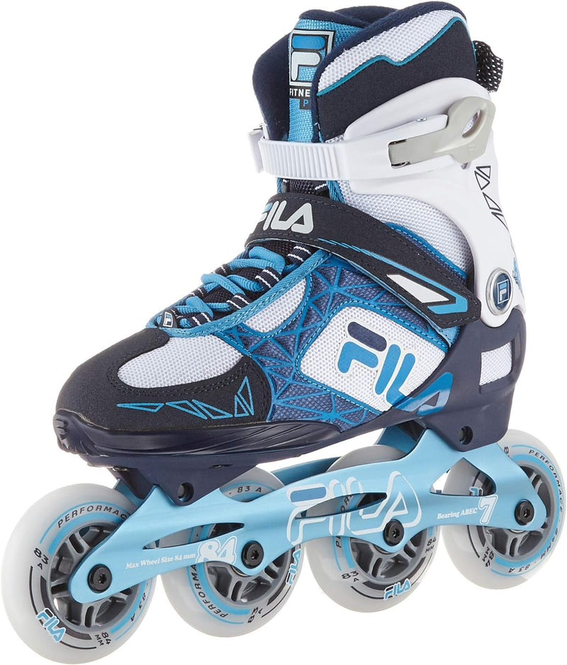 FILA Inliner Damen Legacy Pro 84, Inline-Skates mit Air Flow Belüftungssystem, Rollerblades mit bequ