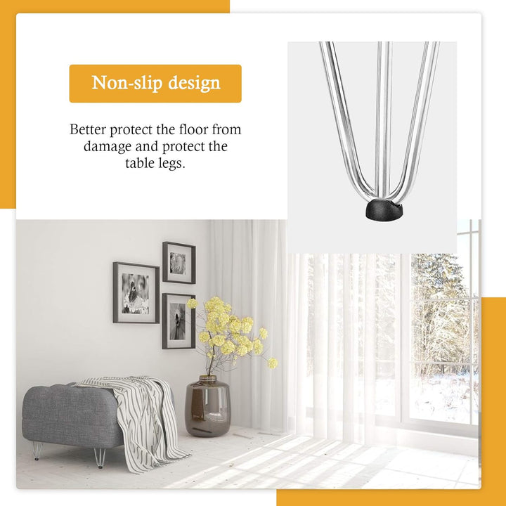 Haarnadel Tischbein 4x Hairpin Leg Möbelbein Haarnadelbeine aus Metall Tischzubehör DIY für Esstisch