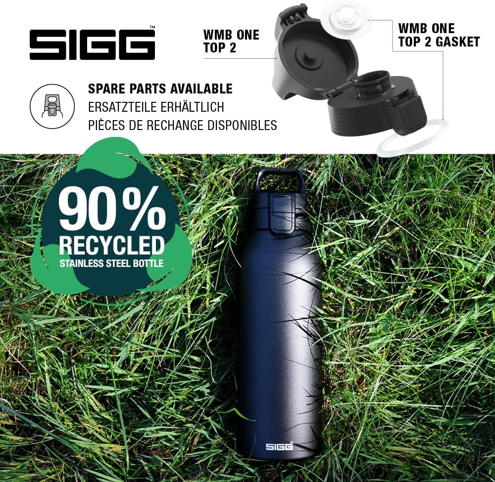 SIGG - Isolierte Trinkflasche - Thermosflasche Shield Therm One Black - kohlensäurehaltige Getränke