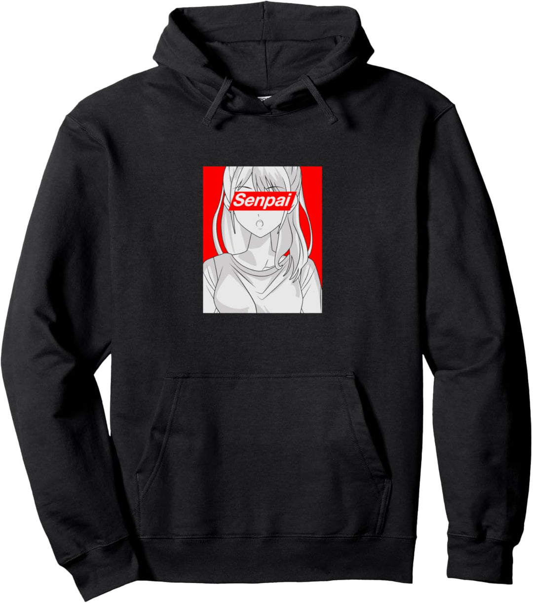 Anmie Shirt sagt Senpai Waifu Shirt Kawaii Accessoires Pullover Hoodie