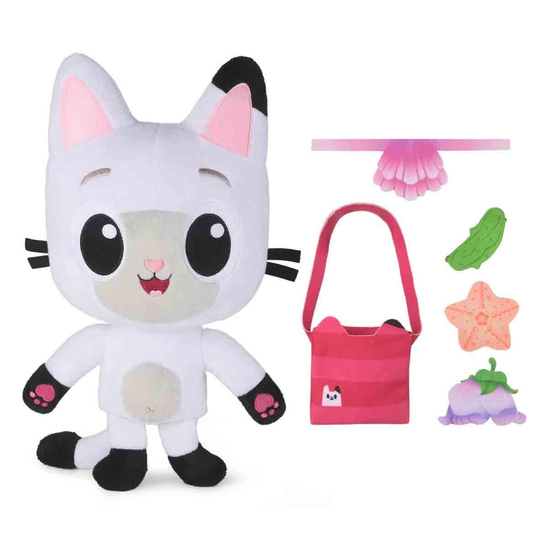 DREAMWORKS GABBY'S DOLLHOUSE: DER FILM - Interaktiver Plüsch Panda Pfötchen, 33cm mit Tasche & Zubeh