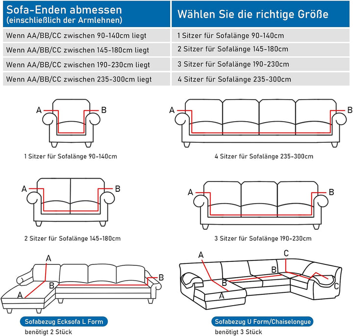 NAKIHOUSE Dicke Samt Sofa Überwürfe Sofabezug mit einem Kissenbezug, Superweicher Elastische Sofa Ab