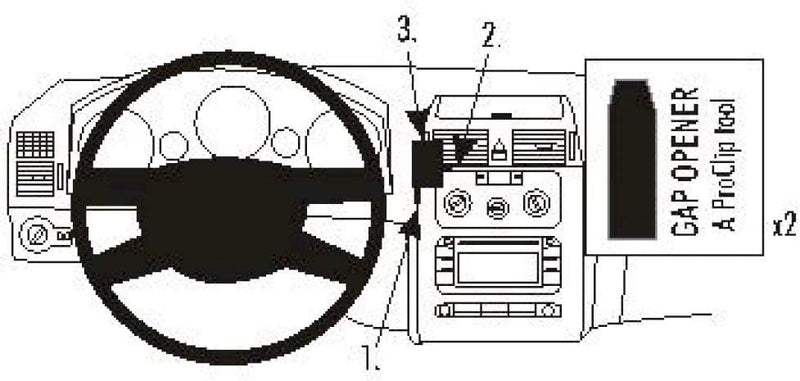 Brodit 853267 ProClip Halterung Single, Single