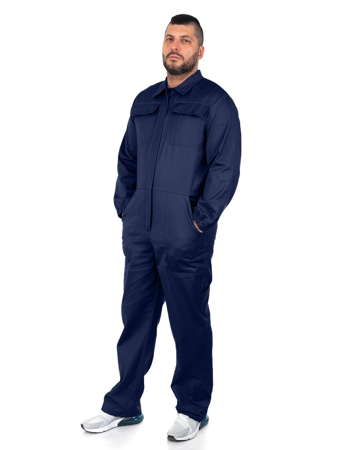 Ultra Arbeitsoverall Herren Overall Rallyekombi Schutzanzug mit vielen Taschen L Dunkelblau, L Dunke