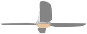 LUCCI AIR Deckenventilator Airfusion Aria CTC – 4 Flügel - mit Sommer/Winter Modus –inkl. LED Leucht