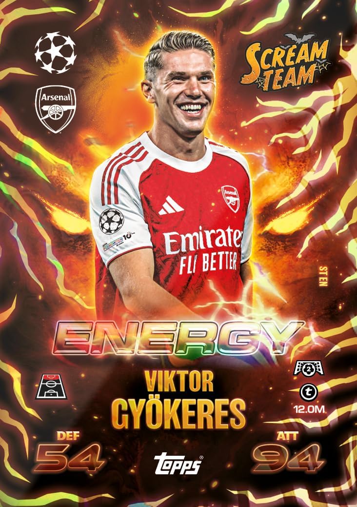 Topps UCC Match Attax 2025/26 - Update Eco Pack #1 - Scream Team - enthält 41 Karten, darunter 16 Ex