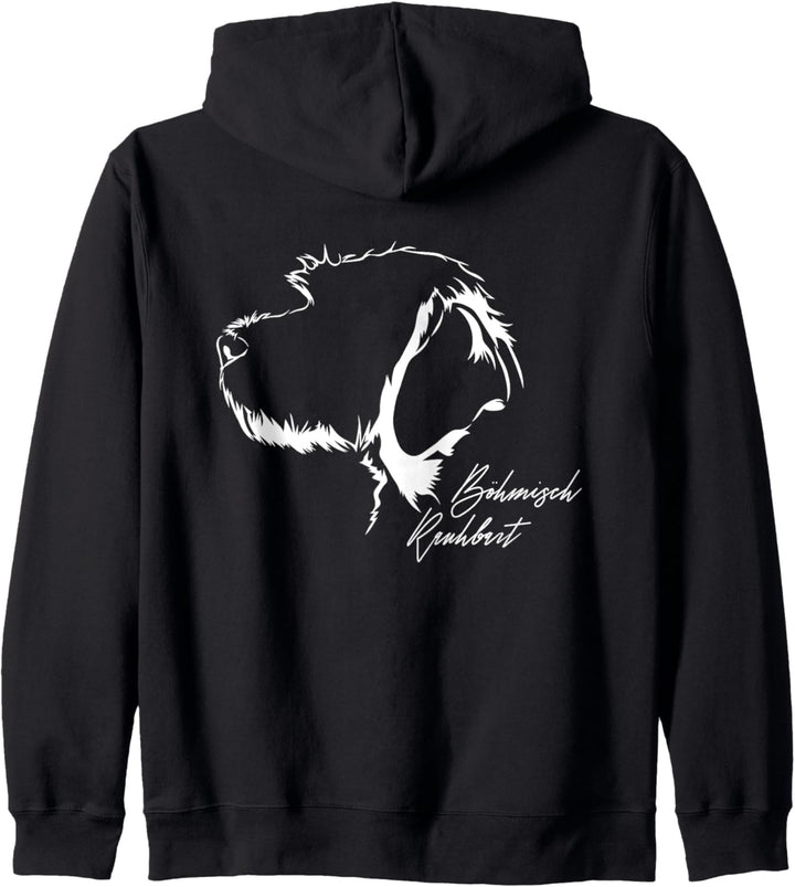 Böhmisch Rauhbart Profil Hunderasse Hund Hunde Kapuzenjacke