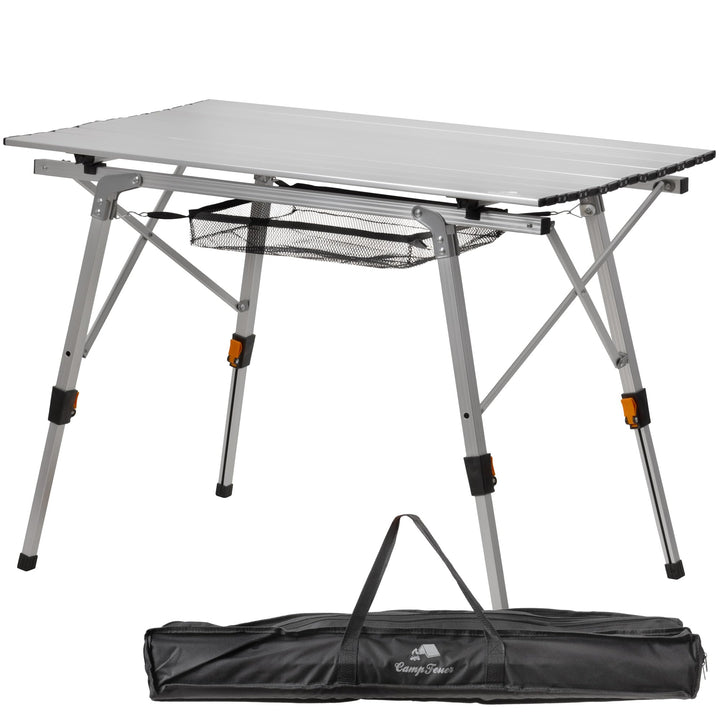 CampFeuer Campingtisch faltbar | 90,5 x 51,5 cm | Klapptisch mit Tragetasche, Gartentisch, Reisetisc