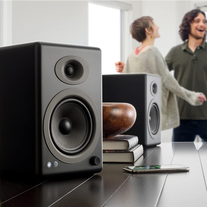 Audioengine Regallautsprecher A5, 150-W-Lautsprecher | Heimkinos und Studiomonitore A5 Wired Schwarz