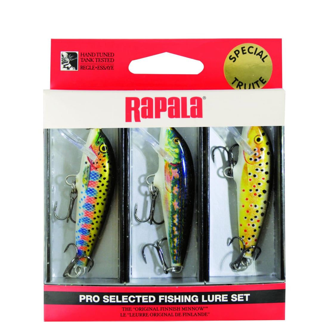Rapala - 3er-Set Angelköder mit 1 Countdown CD05 5cm und 2 Floater Original F05 - Forellen-, Barsch-