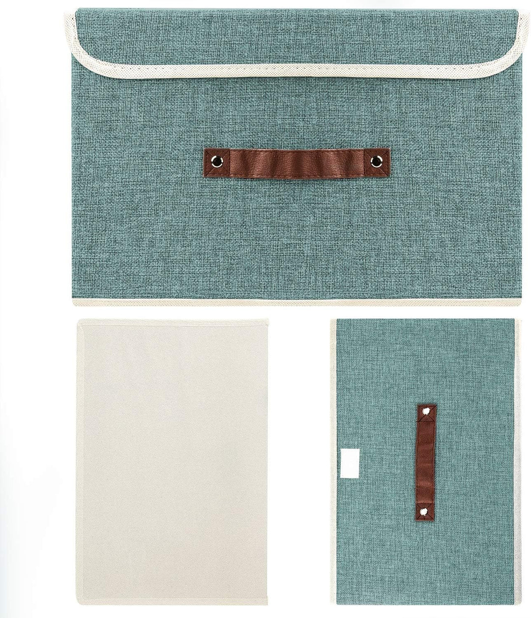 TYEERS Faltbare Aufbewahrungsbox mit Deckel, Stoff, Waschbare, Kisten Aufbewahrung mit Deckel, 38x25