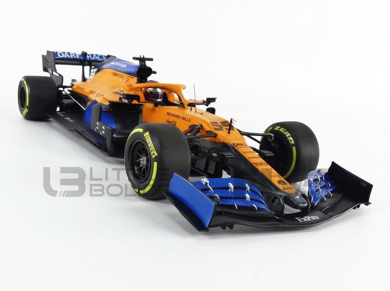 Minichamps 530201955 1:18 Mclaren Renault MCL35-Carlo Sainz-Austrian 2020 Sammlerstück Miniaturauto,