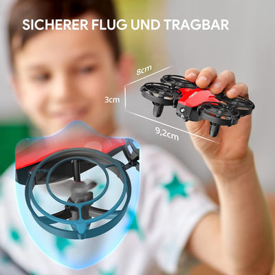 Tomzon mini Drohne für Kinder Anfänger RC Quadrocopter mit 24min Lange Flugzeit, Kampfdrohne mit 360