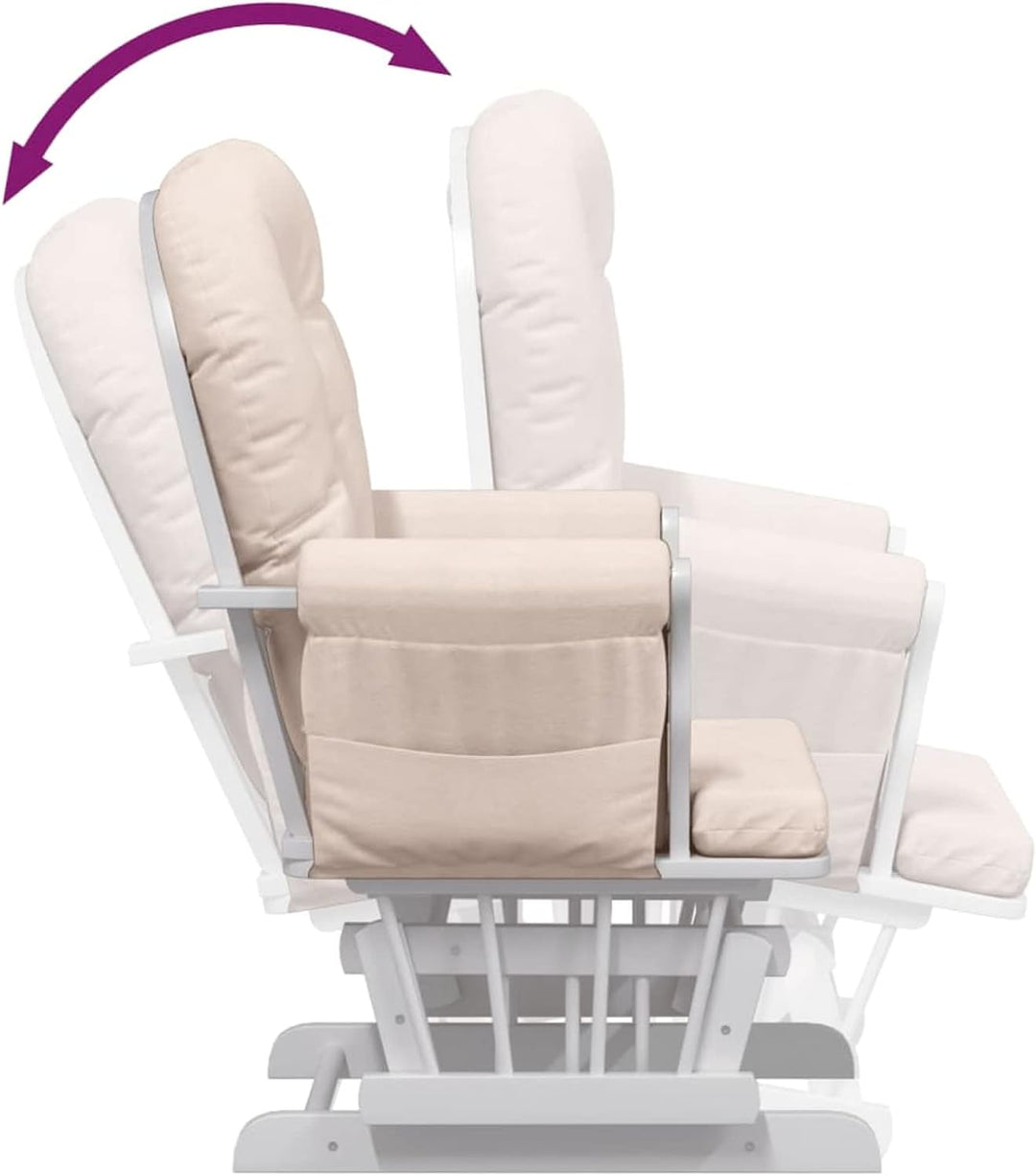 Tidyard Schaukelsessel mit Hocker Relaxsessel Schaukelstuhl Relaxstuhl Schwingsessel Sessel Stuhl St