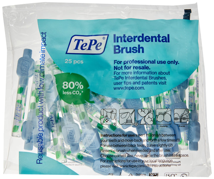 TePe Interdentalbürsten X-soft HELLBLAU 0,6 mm, 25 Stück Single, Single
