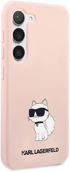 KARL LAGERFELD Hülle KLHCS23SSNCHBCP Samsung S23 S911 rosa silikon Choupette
