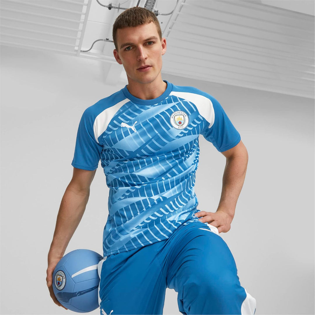 PUMA Unisex Prematch Ss Jersey T-Shirt M Blau, M Blau